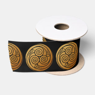 Ruban En Satin Triple Celtic Knot Swirl Mandala