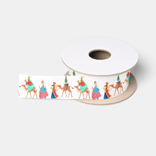 Ruban En Satin Trois Rois Noël Ruban Satin personnalisé
