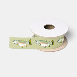 Ruban En Satin Truite arc-en-ciel 1,5 pouces