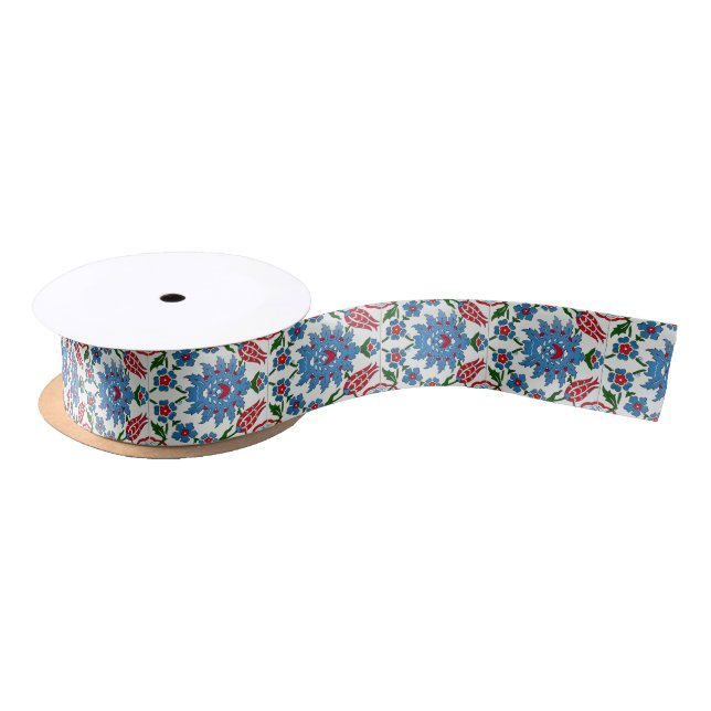 Ruban En Satin tuile d'iznik (Bobine)