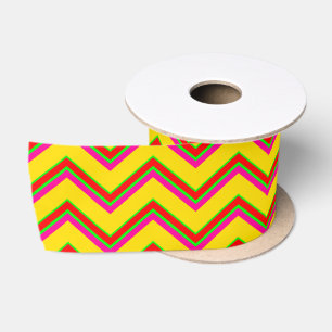 Ruban En Satin Tutti-Frutti Chevron 1 SATIN RIBBON SPOOL