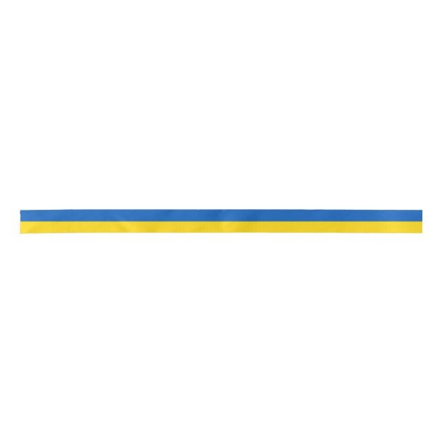 Ruban En Satin Ukrainian flag  (Devant)