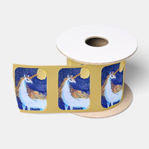 Ruban En Satin Unicorne "L'art des enfants"