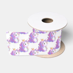 Ruban En Satin Unicorne Whimsical Anniversaire