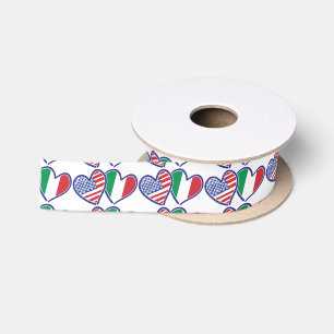 Ruban En Satin USA—Italie-amour