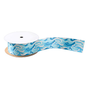 Ruban En Satin Vagues abstraites de surf
