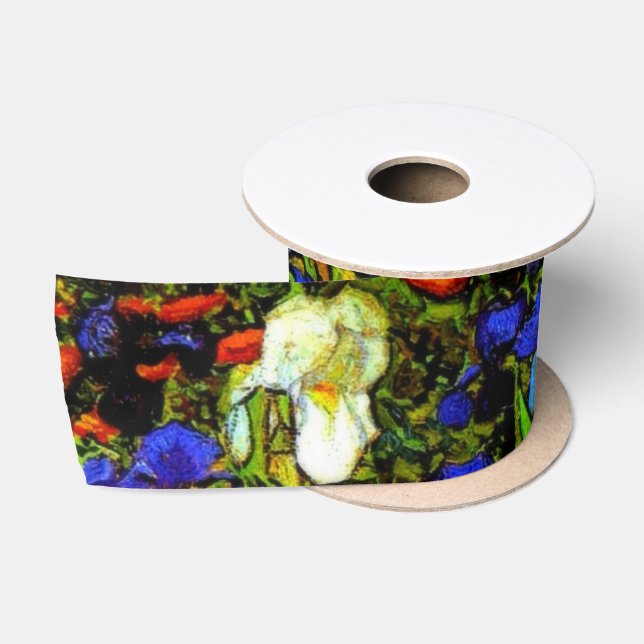 Ruban En Satin Van Gogh - Irises (Bobine)