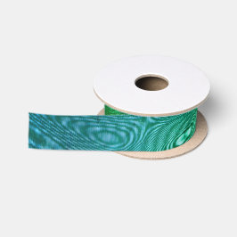 Ruban En Satin Vent dans le bleu et le vert