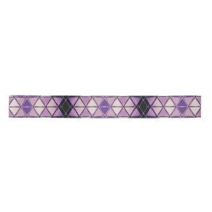 Ruban En Satin Verre tendu Violet Snowflake