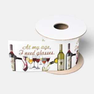 Ruban En Satin Verres à vin SlipperyJoe's jeu de mots coquin roug