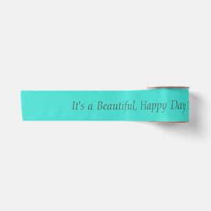 Ruban En Satin Vert bleu turquoise 40E0D0 - Personnalisé ou conse