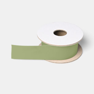 Ruban En Satin Vert olive kaki atténué éclat de couleur