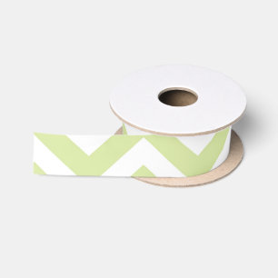 Ruban En Satin Vert pastel et blanc chevron Mariage Anniversaire