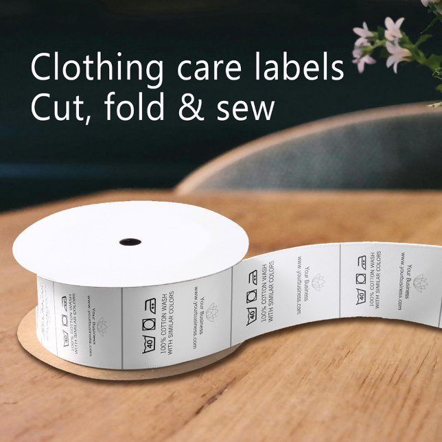 Ruban En Satin Vêtements vêtements étiquettes Logos de soins coto (Créateur téléchargé)