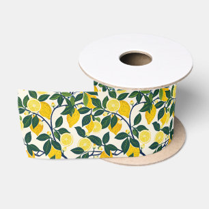 Ruban En Satin Vibrant Lemon Grove
