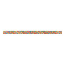 Vibrant Retro 60s Daisy Flower Power Pattern
