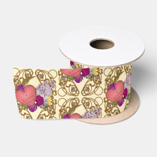 Ruban En Satin Victorian Valentine Floral Wrapping Paper