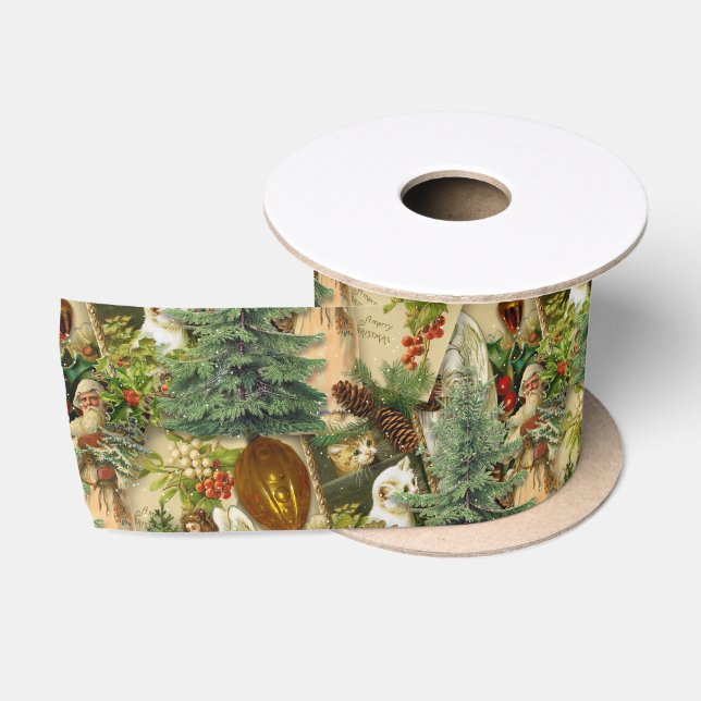 Ruban En Satin Victorian Yuletide Splendor (Bobine)