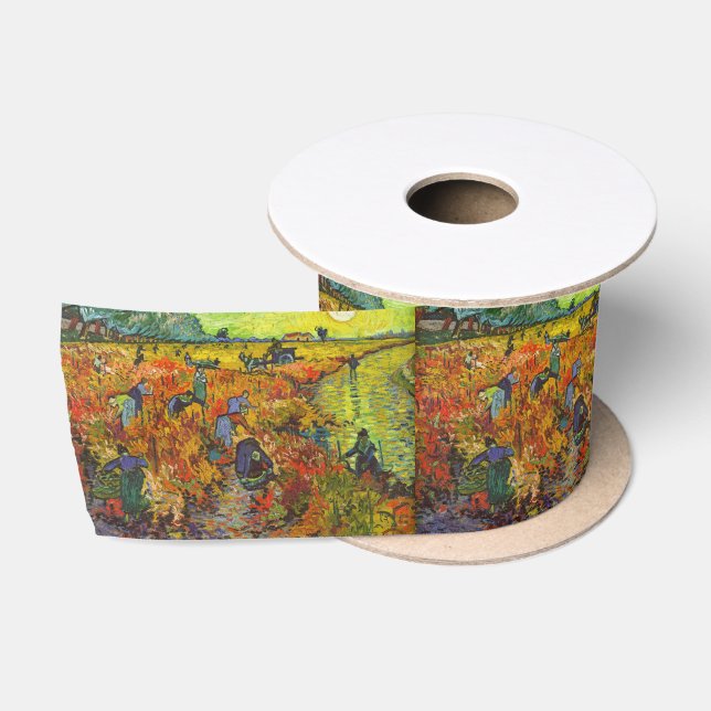 Ruban En Satin Vincent van Gogh - Le vignoble rouge (Bobine)
