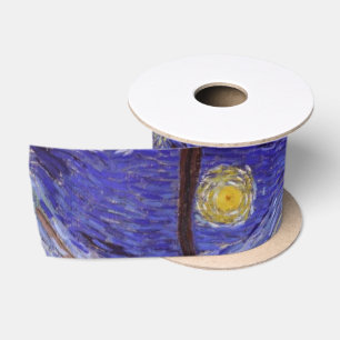 Ruban En Satin Vincent Van Gogh Starry Nuit Vintage Art