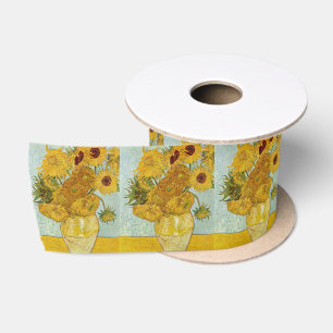 Ruban En Satin Vincent Van Gogh - Vase avec douze tournesols