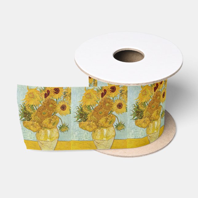 Ruban En Satin Vincent Van Gogh - Vase avec douze tournesols (Bobine)