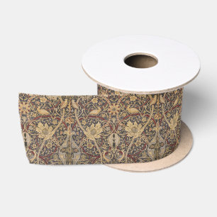 Ruban En Satin Vintage William Morris Bullerswood Détail