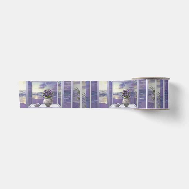 Ruban En Satin violettes dans un bocal de lune (Devant)