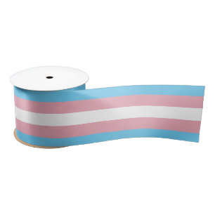 Ruban En Satin Visibilité du drapeau de fierté transgenre de Slip