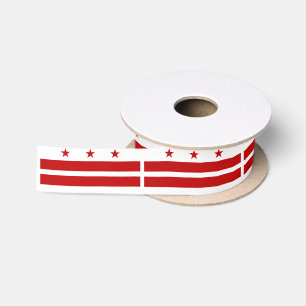 Ruban En Satin Washington D.C. Flag classique