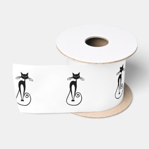 Ruban En Satin Whimsical Skinny Chat noir