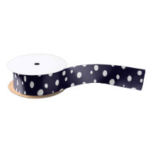 White Snow Dot Pattern Satin