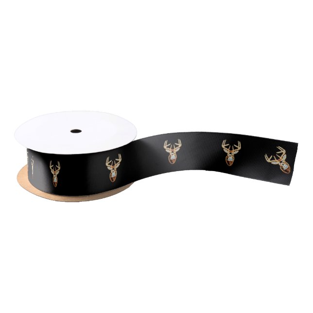 Ruban En Satin White Tail Head Energy Spirit (Bobine)