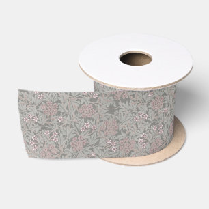 Ruban En Satin William Morris Jasmine Motif de fleurs