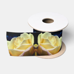Ruban En Satin Yellow Rosebud