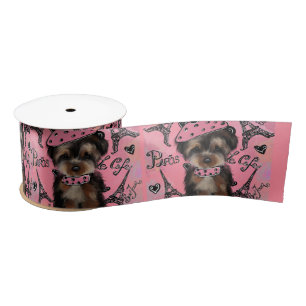 RUBAN EN SATIN YORKIE POO            