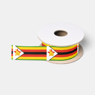 Ruban En Satin Zimbabwe Flag & Zimbabwe Voyage, vacances/sports