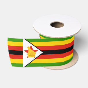 Ruban En Satin Zimbabwe Flag & Zimbabwe Voyage, vacances/sports