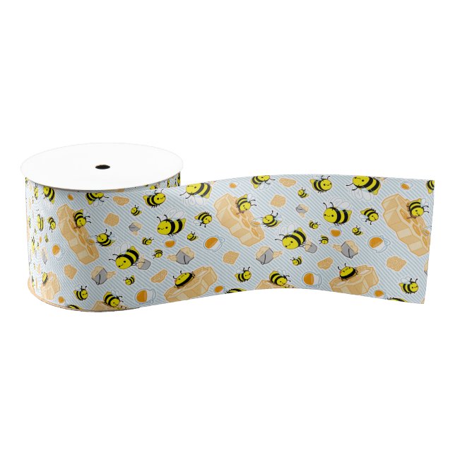 Ruban Gros-grain ABEILLES ! Ruban (Bobine)