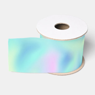 Ruban Gros-grain Abstrait Blurred Pretty Pastel Fils Motif Sati