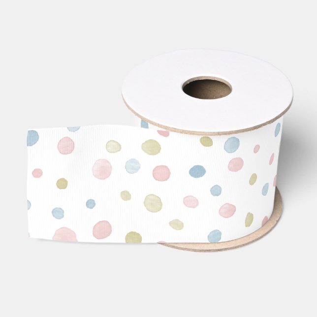 Ruban Gros-grain Andie Confetti Aquarelle Points Ruban (Bobine)