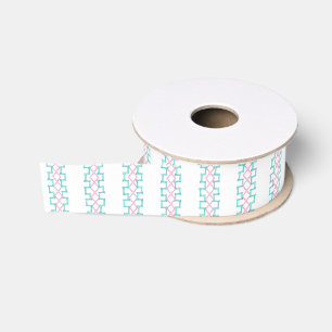 Ruban Gros-grain Aquarelle brillante Mahjong Bamboo