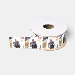 Ruban Gros-grain Aquarelle Champagne français