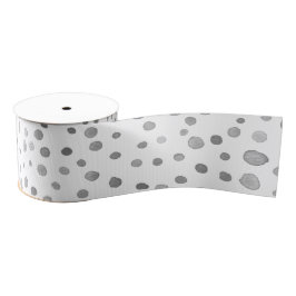 Ruban Gros-grain Aquarelle Confetti en ardoise Points Ruban