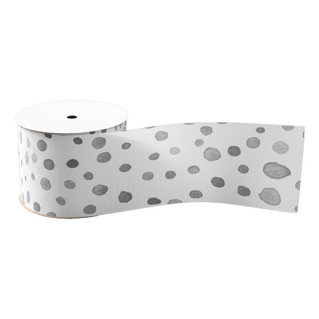Ruban Gros-grain Aquarelle Confetti en ardoise Points Ruban (Bobine)