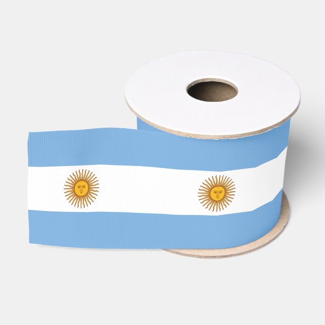 Ruban Gros-grain Argentine Drapeau et Argentine Voyage, vacances/sp (Bobine)