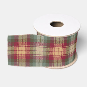 Ruban Gros-grain Auld Scotland Tartan Plaid Motif