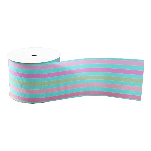 Ruban Gros-grain Bande turquoise (Bobine)