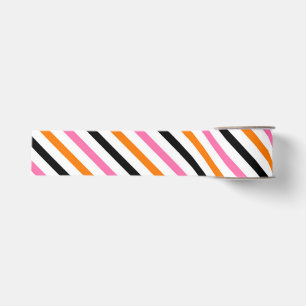 Ruban Gros-grain Bandes d'Halloween - Motif diagonal gras