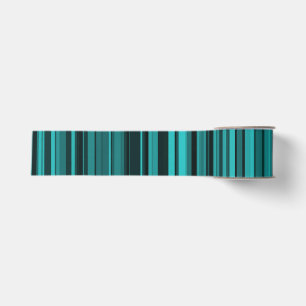 Ruban Gros-grain Bandes noires turquoises
